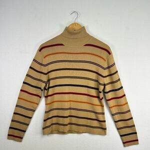 Woman's Tailor Turtle Neck Sweater - Size Large‎ Vintage Retro Grandpa 70s Fall